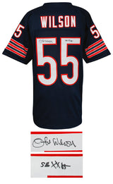 Otis Wilson Signed Navy Custom Football Jersey w/SB XX 85