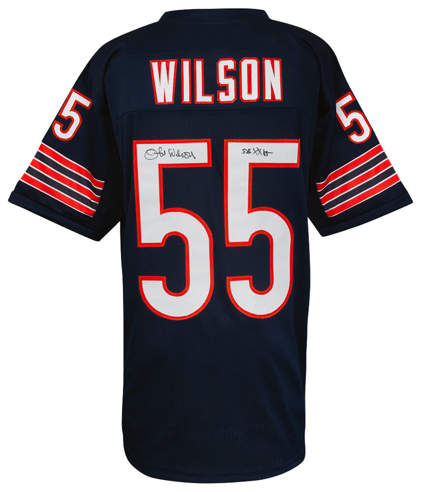 Otis Wilson Signed Navy Custom Football Jersey w/SB XX 85