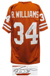 Ricky Williams Signed Brown Custom Football Jersey