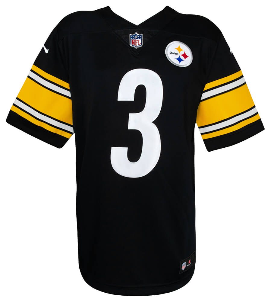 Russell Wilson Signed Pittsburgh Steelers Nike Black Replica Football Jersey - (Fanatics)