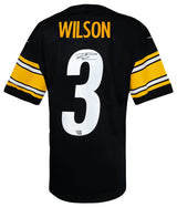 Russell Wilson Signed Pittsburgh Steelers Nike Black Replica Football Jersey - (Fanatics)