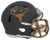 Ricky Williams Signed Texas Longhorns SLATE Riddell Speed Mini Helmet