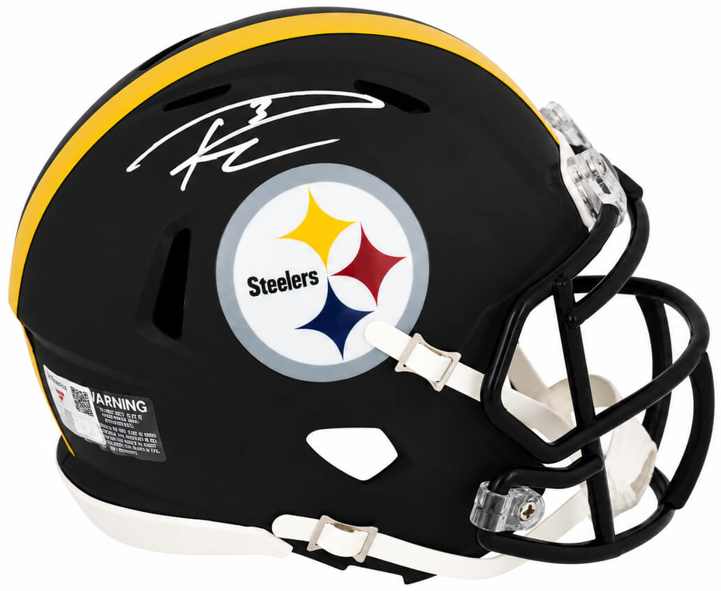 Russell Wilson Signed Pittsburgh Steelers Riddell Speed Mini Helmet - (Fanatics)
