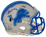Jameson Williams Signed Detroit Lions Riddell Speed Mini Helmet - (Beckett)