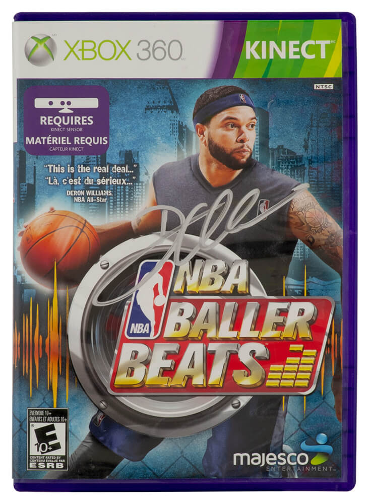 Deron Williams Signed NBA Baller Beats Xbox 360 Kinect Video Game Cover