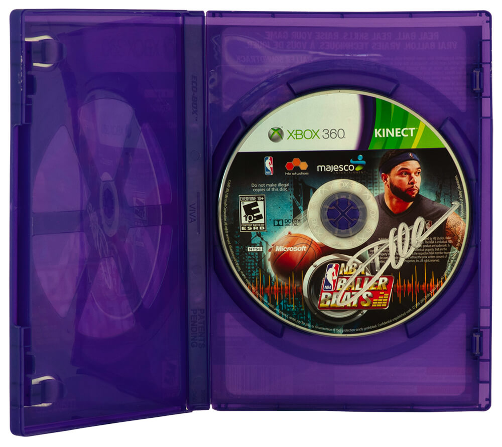 Deron Williams Signed NBA Baller Beats Xbox 360 Kinect Video Game CD Disc