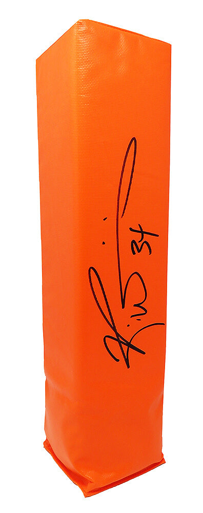 Ricky Williams Signed Orange Endzone Pylon