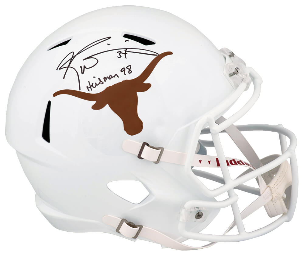 Ricky Williams Signed Texas Longhorns Riddell Full Size Speed Replica Helmet w/Heisman 1998