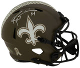 Ricky Williams Signed New Orleans Saints SALUTE Riddell Full Size Speed Replica Helmet