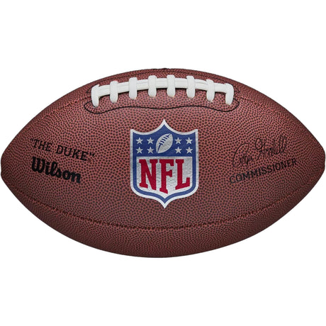 WILSON NFL Official Replica Game FOOTBALL Composite Leather Silver NFL Shield