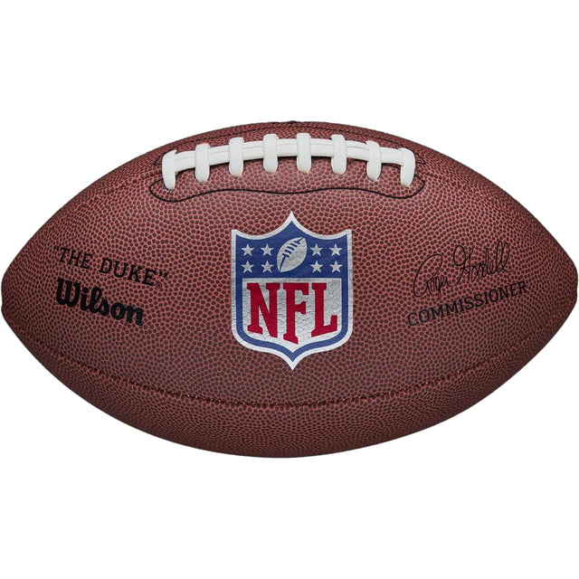 WILSON NFL Official Replica Game FOOTBALL Composite Leather Silver NFL Shield