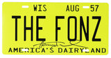 Henry Winkler Signed The Fonz Wisconsin Yellow License Plate