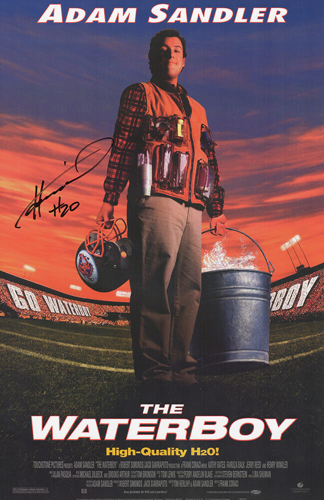 Henry Winkler Signed The Waterboy 11x17 Movie Poster w/H2O