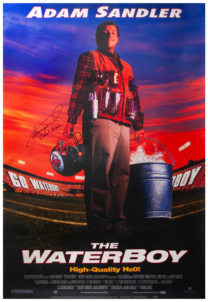 Henry Winkler Signed The Waterboy 27x40 Full Size Movie Poster w/Coach Klein