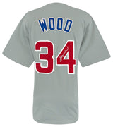 Kerry Wood Signed Grey Custom Baseball Jersey