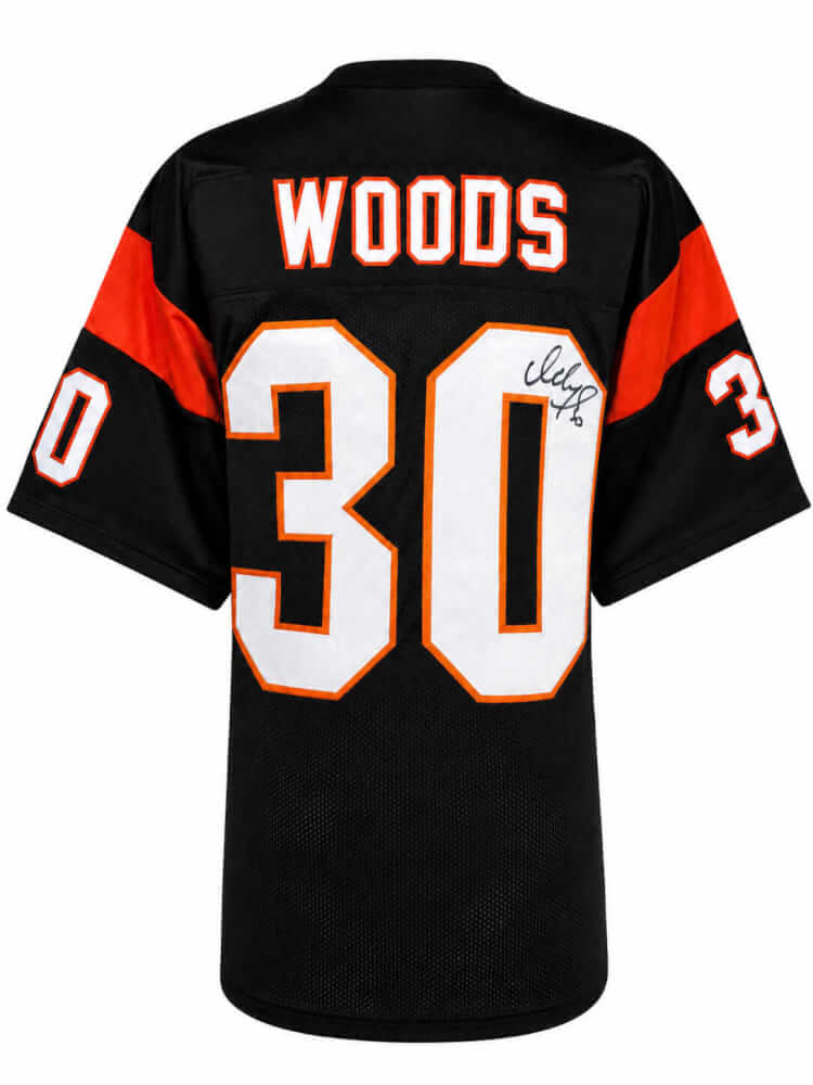 Ickey Woods Signed Black Custom Football Jersey