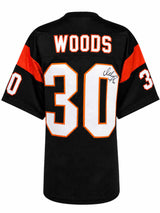 Ickey Woods Signed Black Custom Football Jersey