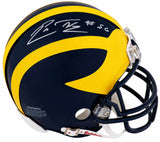 Lamar Woodley Signed Michigan Wolverines Riddell (VSR4) Mini Helmet