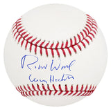 Robert Wuhl Signed Rawlings Official MLB Baseball w/Larry Hockett