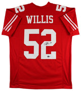 Patrick Willis Authentic Signed Red Pro Style Jersey Autographed BAS Witnessed