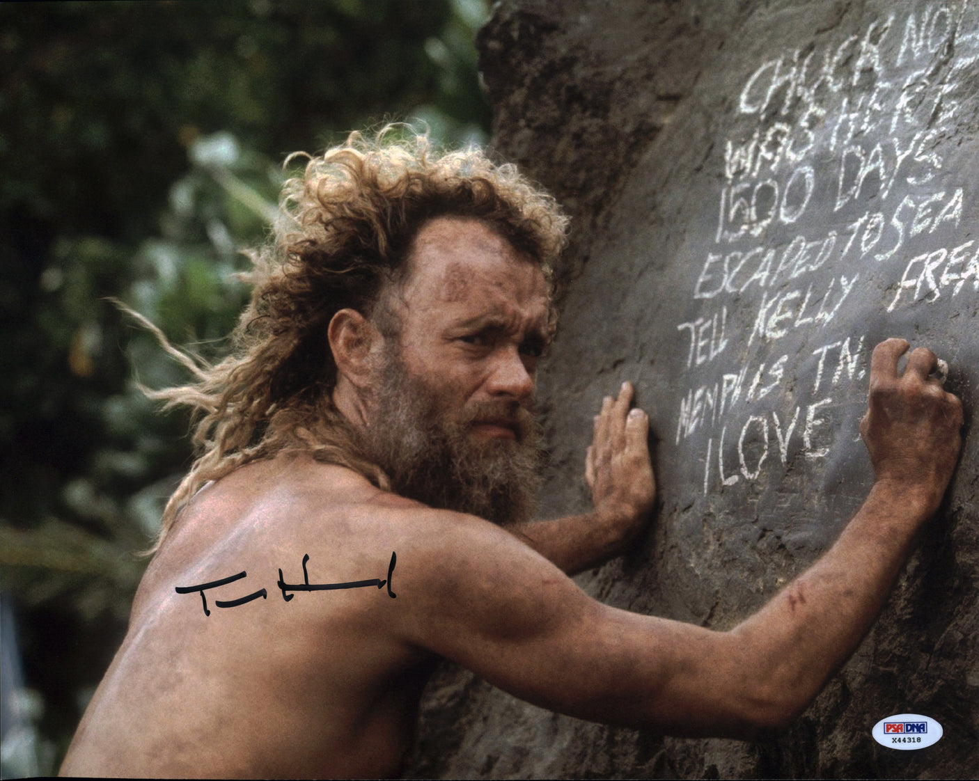 Tom Hanks Castaway Authentic Signed 11x14 Photo Autographed PSA/DNA #X44318