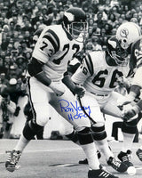 Ron Yary Signed Minnesota Vikings Super Bowl VIII B&W Action vs Dolphins 16x20 Photo w/HOF'01