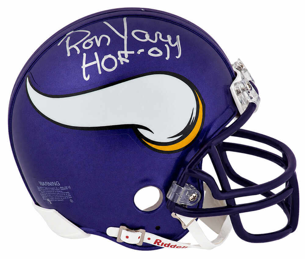Ron Yary Signed Minnesota Vikings Riddell (VSR4) Mini Helmet w/HOF'01