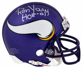 Ron Yary Signed Minnesota Vikings Riddell (VSR4) Mini Helmet w/HOF'01