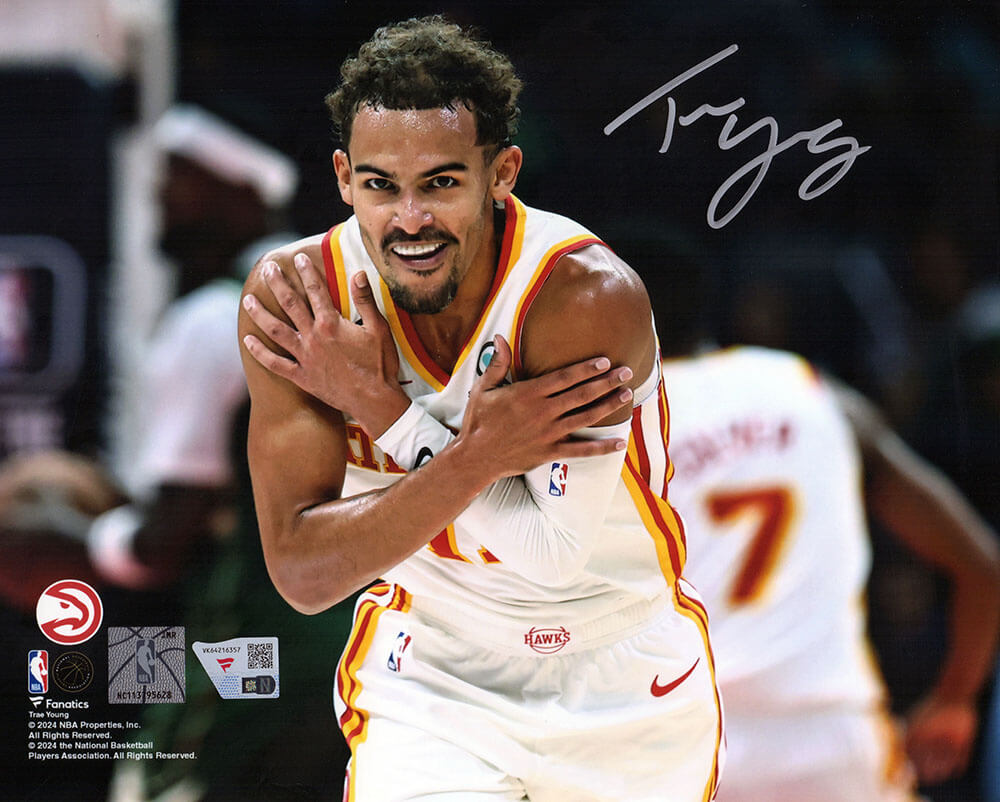 Trae Young Signed Atlanta Hawks Celebration 8x10 Photo - (Fanatics)