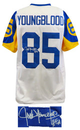 Jack Youngblood Signed White Throwback Custom Football Jersey w/HF'01
