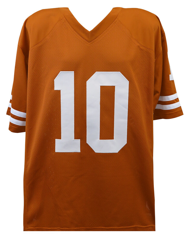 Vince Young Signed Brown Custom Jersey