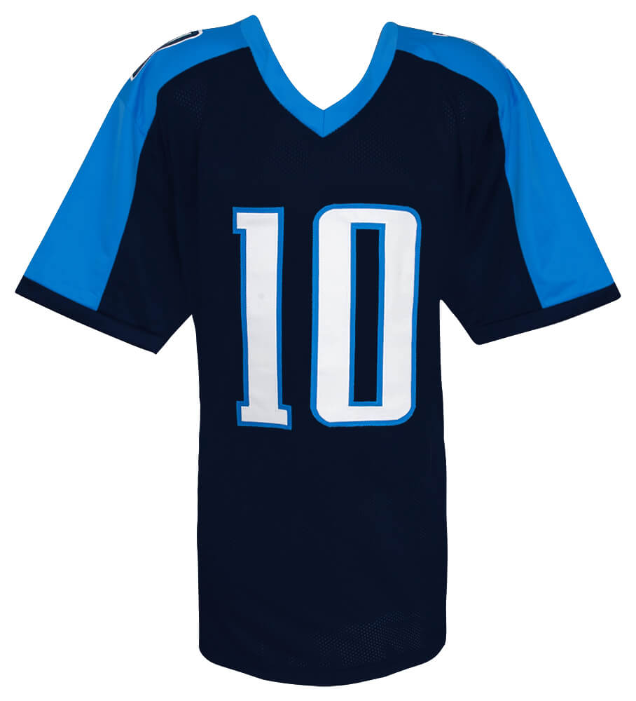 Vince Young Signed Blue Custom Football Jersey w/ROY'06