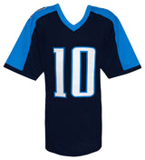 Vince Young Signed Blue Custom Football Jersey w/ROY'06