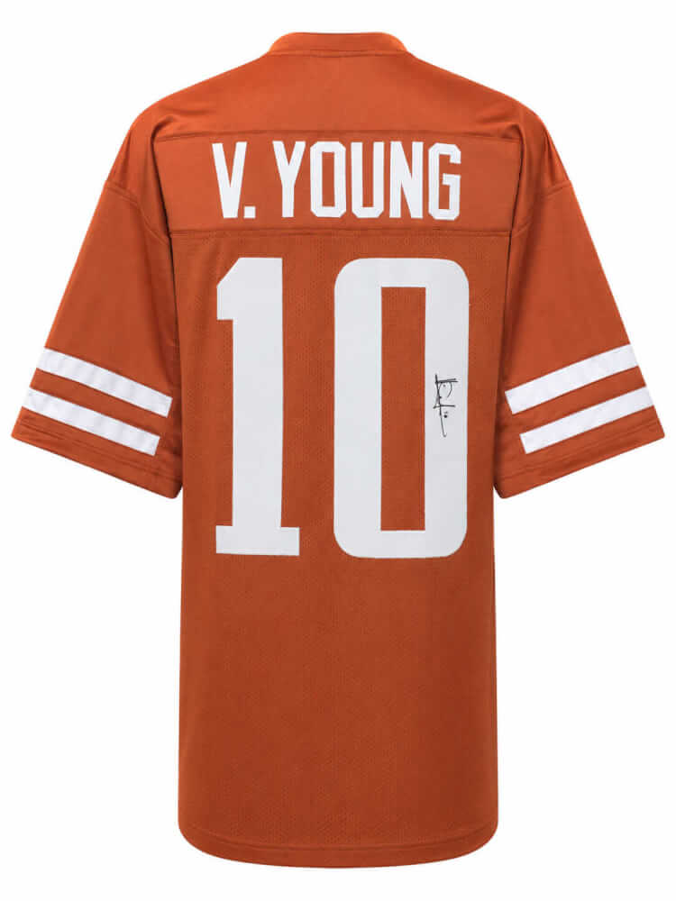 Vince Young Signed Brown Custom College Football Jersey