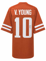 Vince Young Signed Brown Custom College Football Jersey