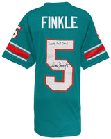 Sean Young Signed Teal Custom Ray Finkle Football Jersey w/Laces Out, Dan