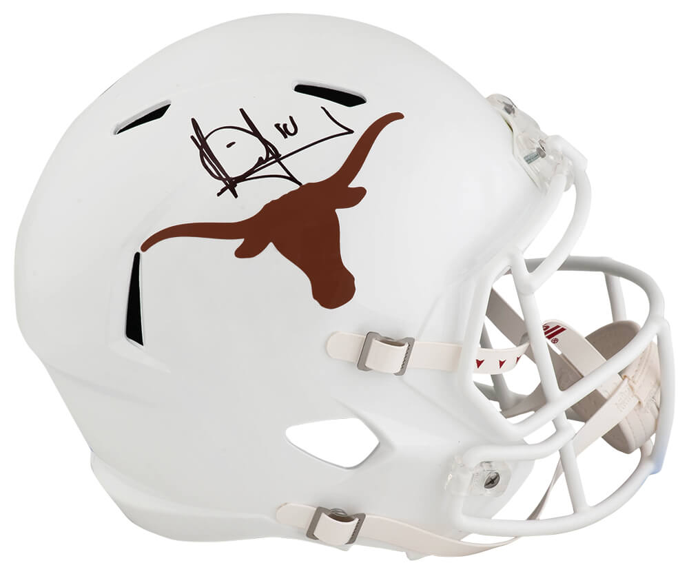 Vince Young Signed Texas Longhorns Riddell Full Size Speed Replica Helmet