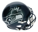 Rashid Shaheed Autographed Seattle Seahawks Green Chrome Rivalries Speed Full Size Helmet Beckett Witnessed