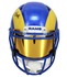 Davante Adams Autographed Los Angeles Rams Speed Authentic Helmet with Visor & 3D Bumpers Beckett Witnessed