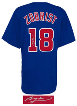 Ben Zobrist Signed Blue Custom Baseball Jersey