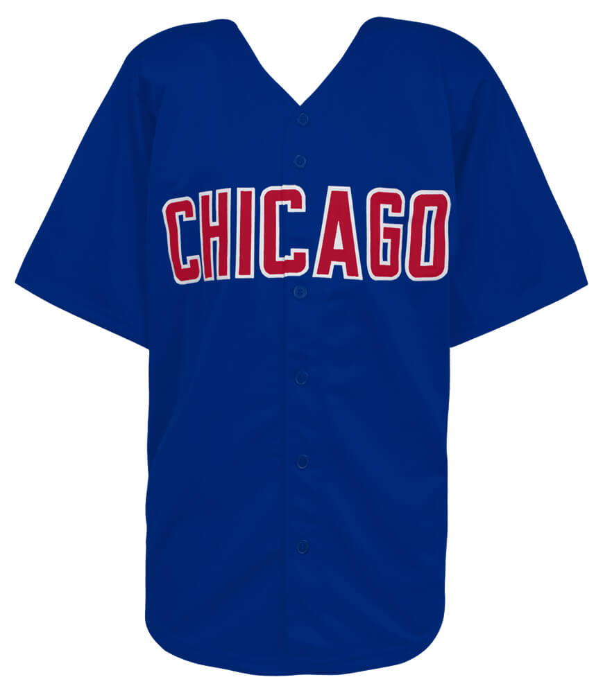 Ben Zobrist Signed Blue Custom Baseball Jersey
