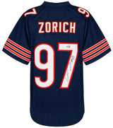 Chris Zorich Signed Navy Custom Football Jersey - (Beckett)