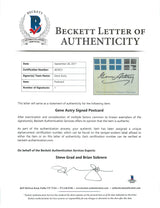 Gene Autry Authentic Signed & Framed 4.5x4.5 Postcard BAS #A03631