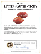 NFL Leading Rushers (5) Payton Smith Sanders Signed Official Nfl Football BAS 3