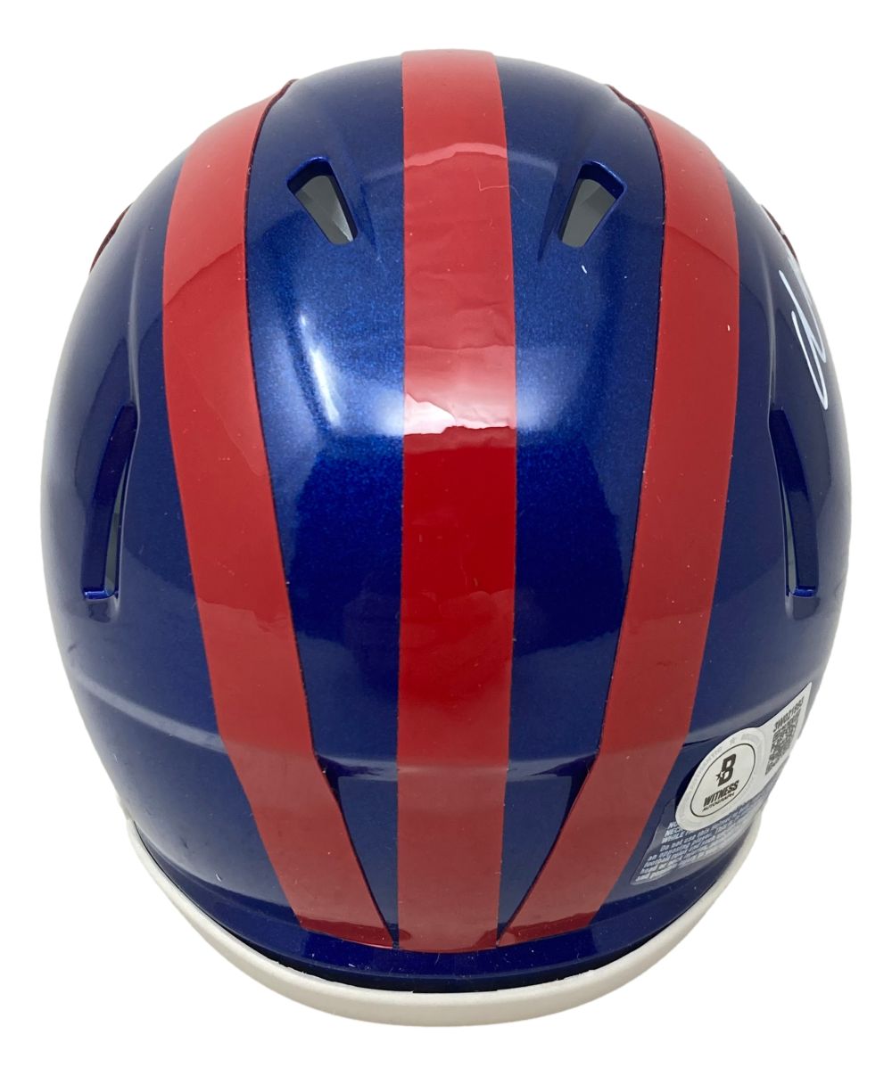 Abdul Carter Signed New York Giants Alternate Mini Speed Helmet BAS