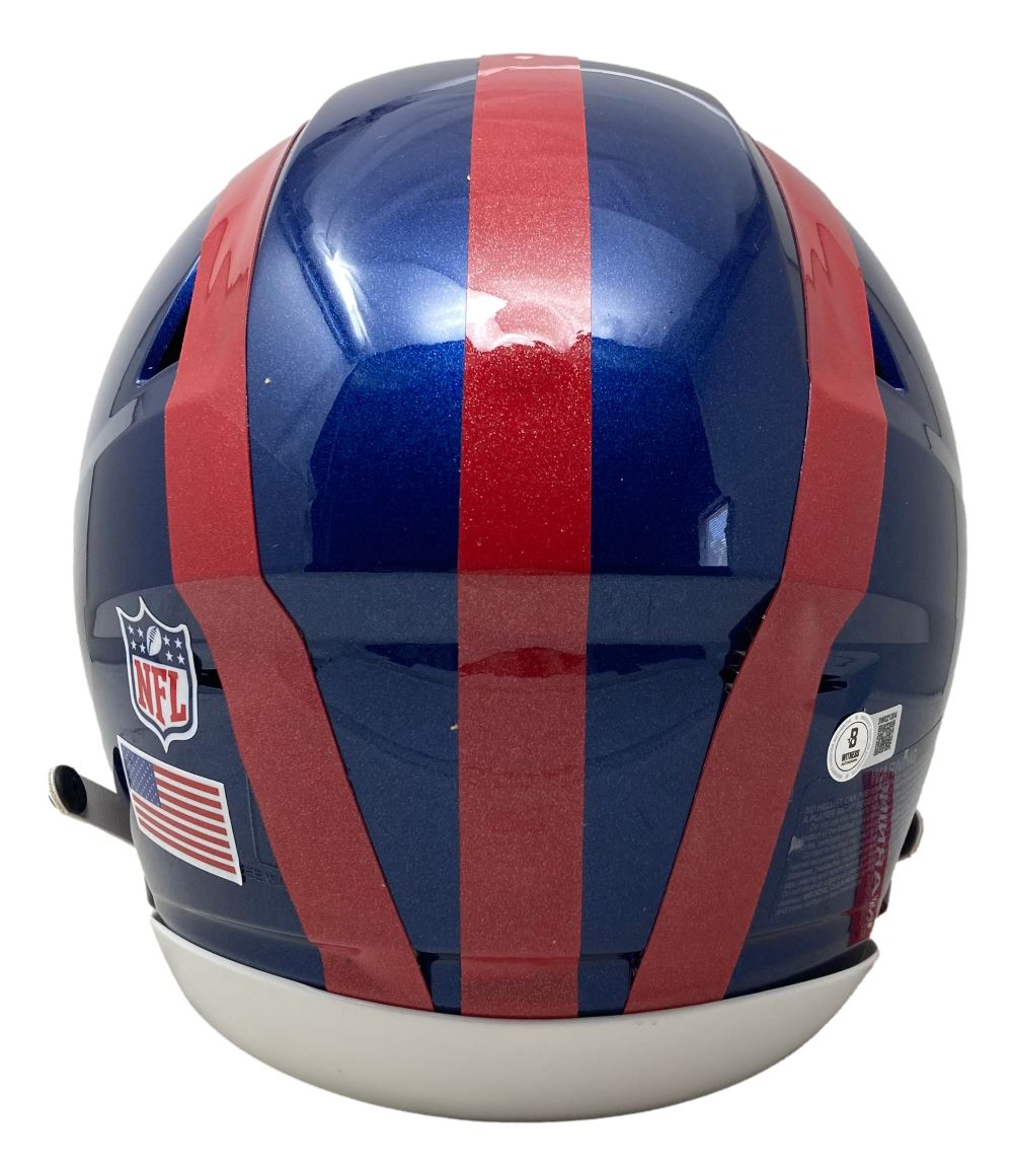 Abdul Carter Signed Giants Full Size Alternate Authentic SpeedFlex Helmet BAS