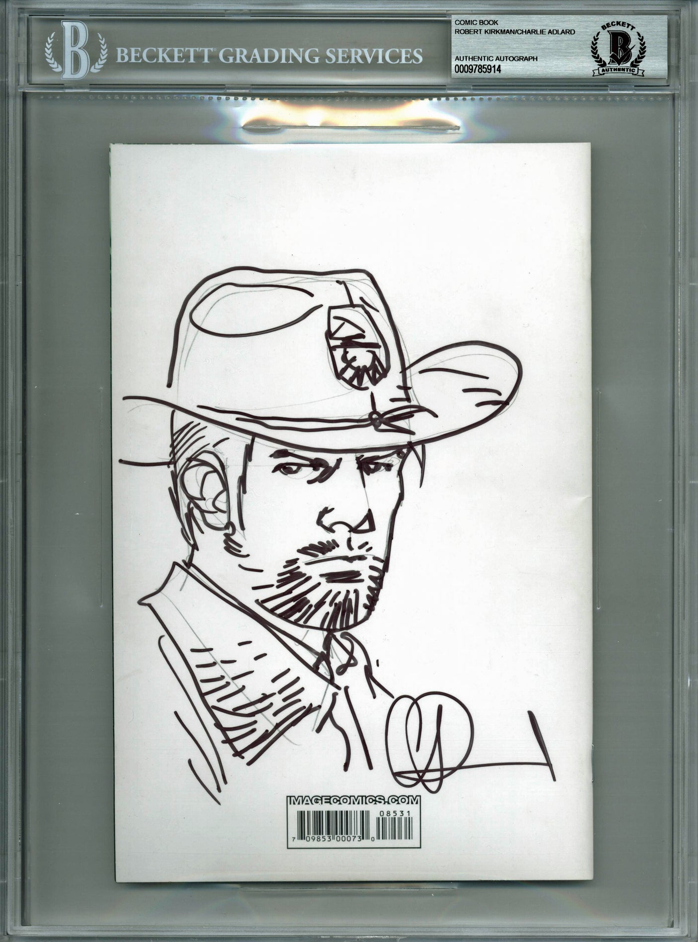Robert Kirkman & Charlie Adlard(2) Signed The Walking Dead #85 Variant Comic BAS