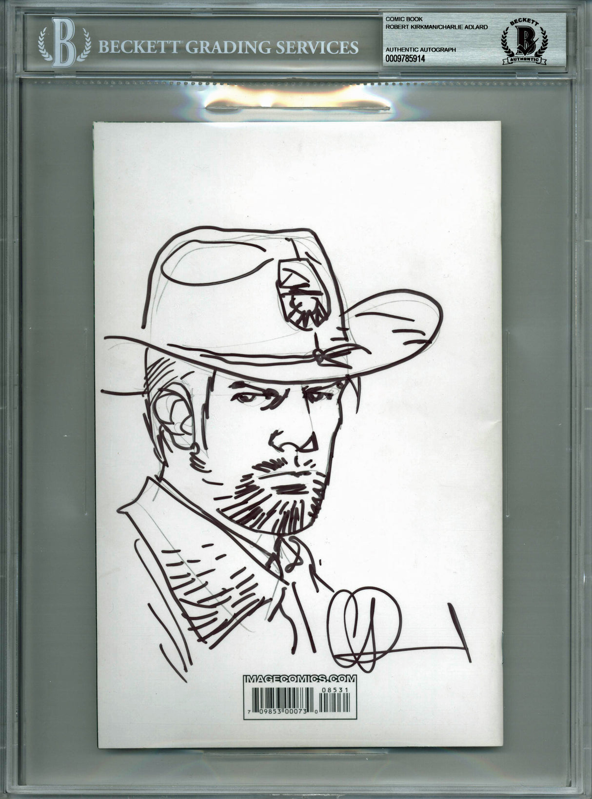 Robert Kirkman & Charlie Adlard(2) Signed The Walking Dead #85 Variant Comic BAS