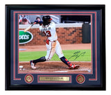 Ronald Acuna Jr. Signed Framed 16x20 Atlanta Braves Photo 2 JSA