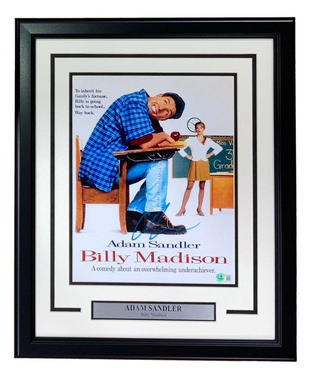 Adam Sandler Signed Framed 11x14 Billy Madison Photo BAS